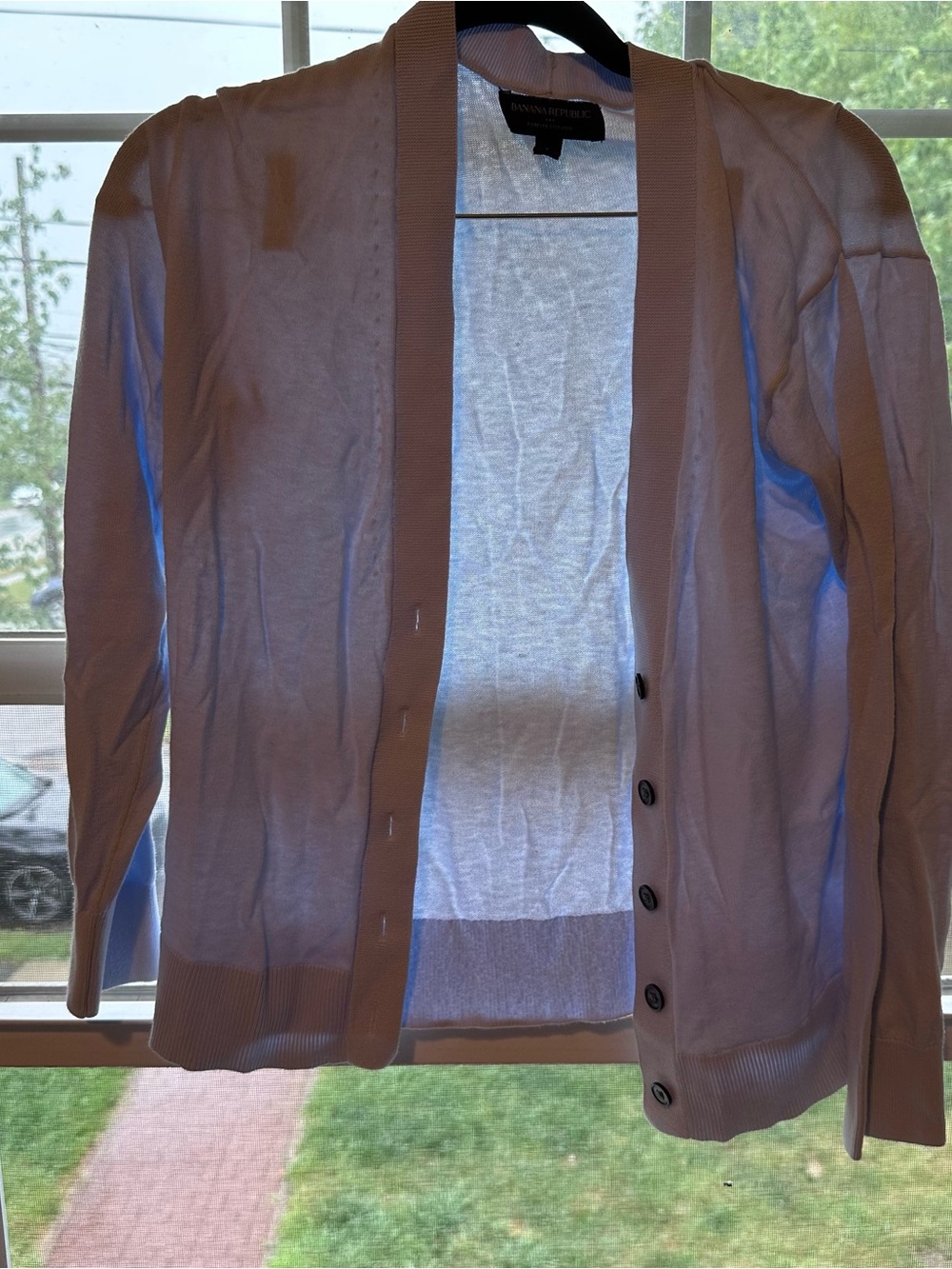 Banana Republic Women’s Light Blue Button-Front Cardigan Sweater
